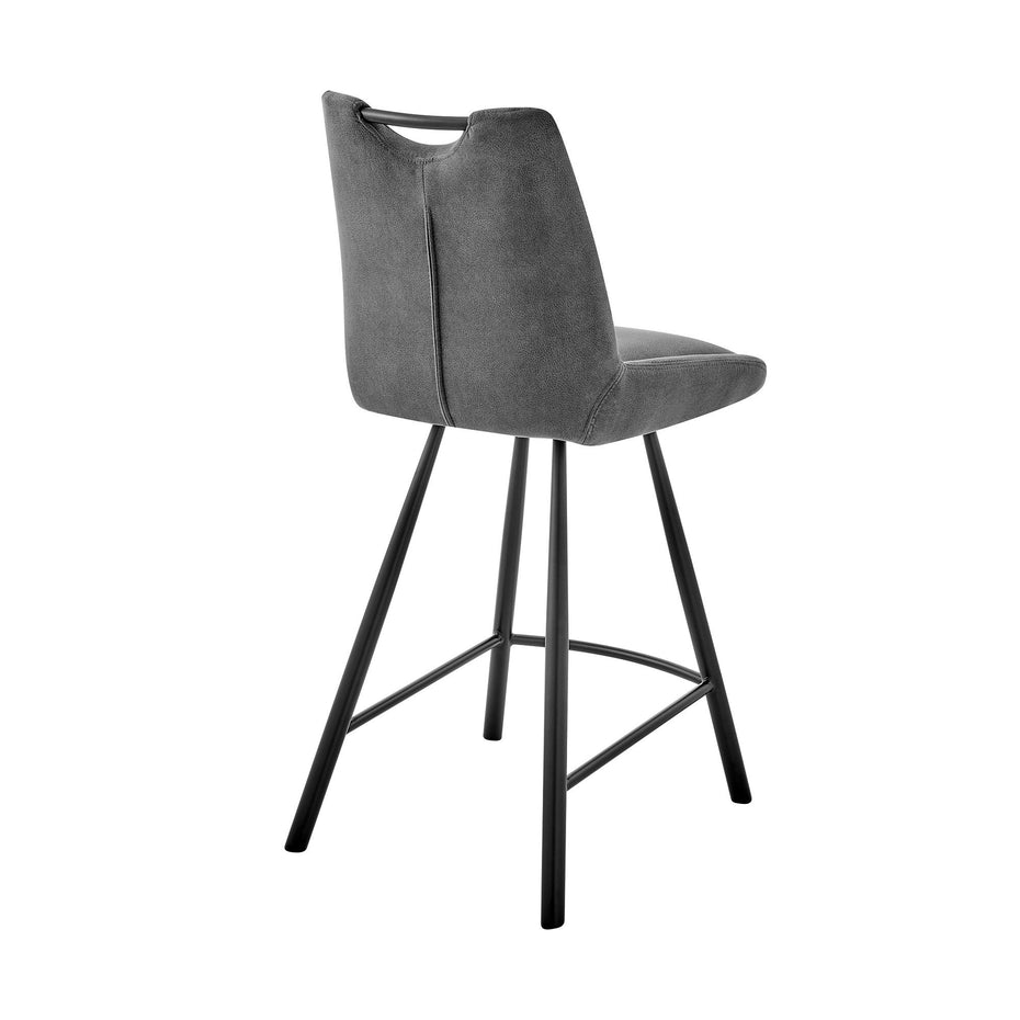 42" Bar Height Bar Chair - Charcoal / Black