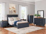 Landocken - Brown / Blue - Four Drawer Chest by Signature Design by Ashley® | Bel Furniture