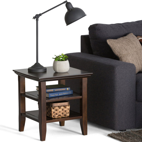Acadian - Handcrafted End Table by Simpli-Home | Bel Furniture