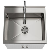 Beckham - Laundry Cabinet & Faucet And Stainless Steel Sink by Simpli-Home | Bel Furniture