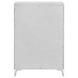 Cassia - 5-Drawer Bedroom Chest Of Drawers - White High Gloss