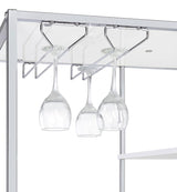 Figueroa - 5-Shelf Wine Storage Bar Cabinet - White High Gloss