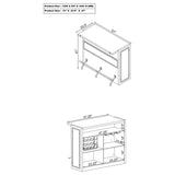 Joe - 5-Shelf Composite Wood Home Bar Wine Cabinet - Aged Oak