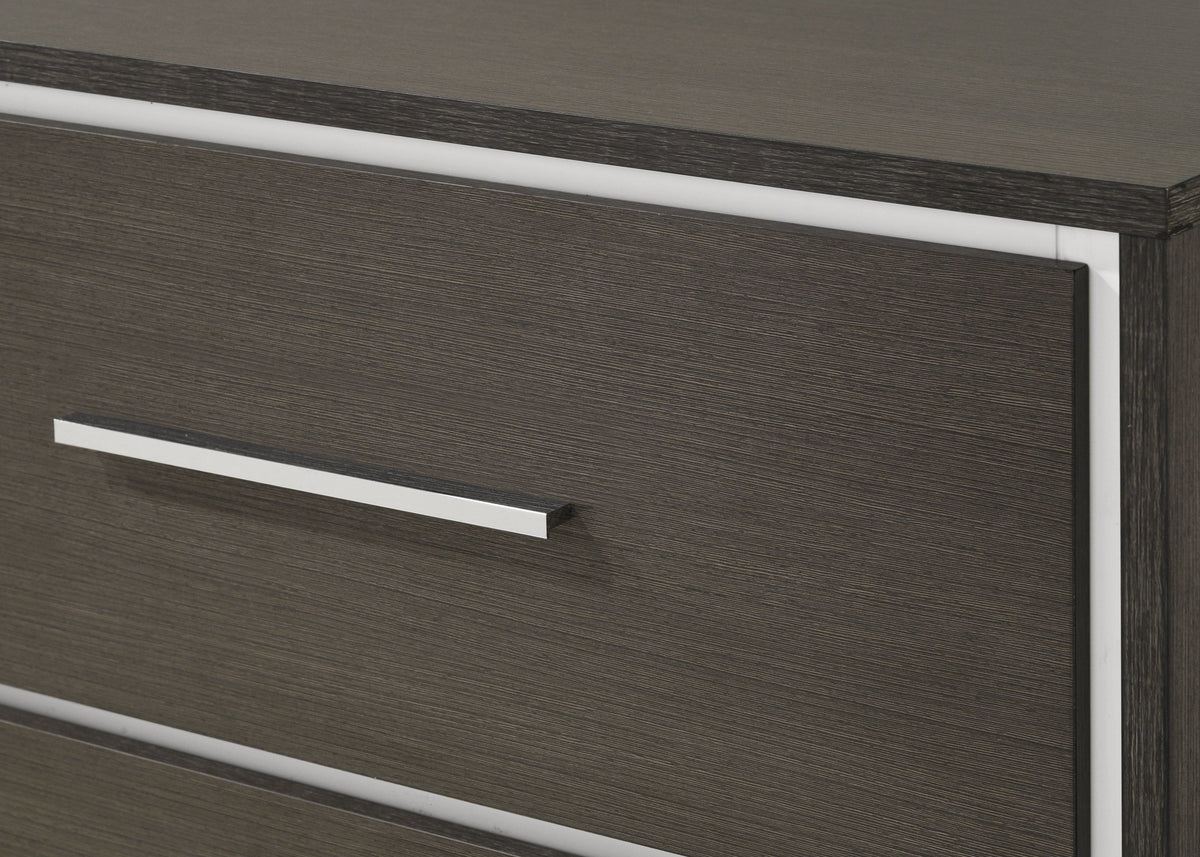 Sharpe - Nightstand - Dark Gray by Crown Mark | Bel Furniture