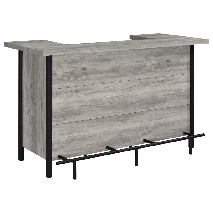 Bellemore - Freestanding Home Bar Wine Cabinet - Gray Driftwood