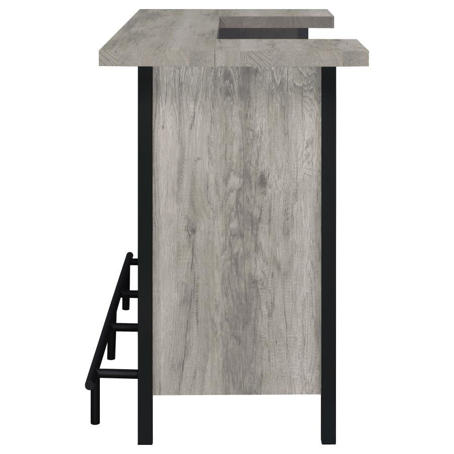 Bellemore - Freestanding Home Bar Wine Cabinet - Gray Driftwood