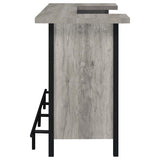 Bellemore - Freestanding Home Bar Wine Cabinet - Gray Driftwood