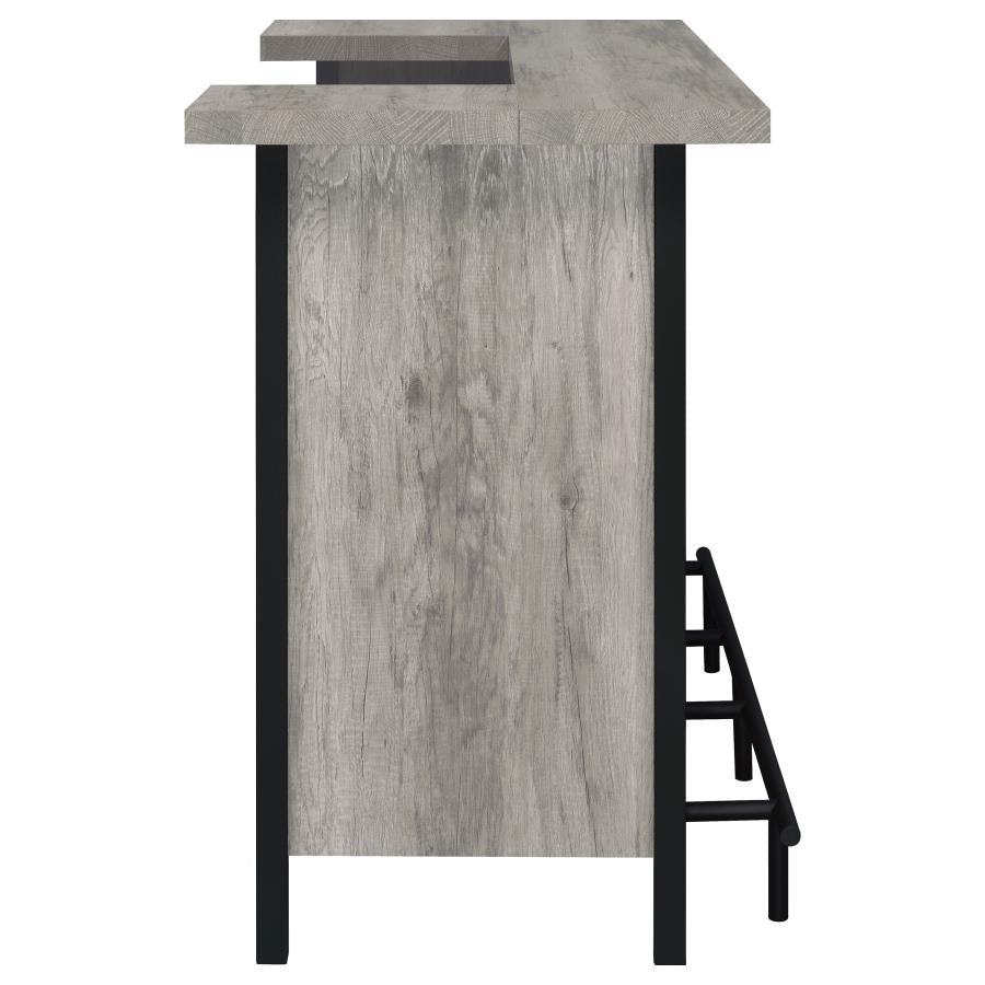 Bellemore - Freestanding Home Bar Wine Cabinet - Gray Driftwood