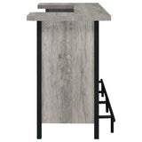 Bellemore - Freestanding Home Bar Wine Cabinet - Gray Driftwood