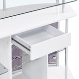 Gideon - Curved Glass Top Home Cabinet
