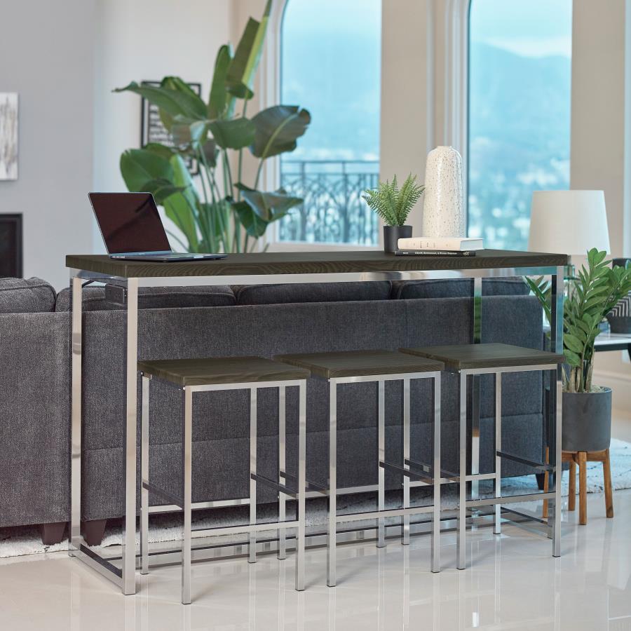 Cassidy - 4 Piece Counter Height Dining Table Set - Dark Oak