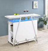 Araceli - Freestanding LED Home Bar Cabinet - White High Gloss