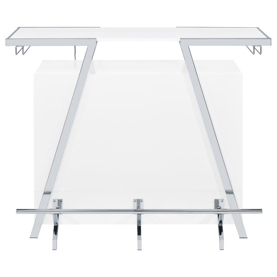 Araceli - Freestanding LED Home Bar Cabinet - White High Gloss