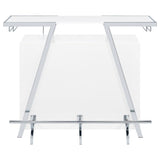Araceli - Freestanding LED Home Bar Cabinet - White High Gloss