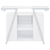 Araceli - Freestanding LED Home Bar Cabinet - White High Gloss