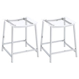 Jovani - Acrylic Backless Bar Stools (Set of 2)