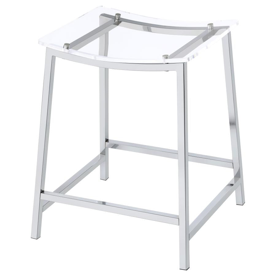 Jovani - Acrylic Backless Bar Stools (Set of 2)
