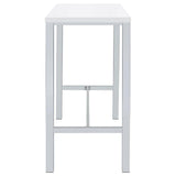Natividad - 5 Piece Pub Height Bar Table Set - White High Gloss