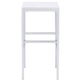 Natividad - 5 Piece Pub Height Bar Table Set - White High Gloss