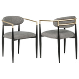 Alexis - Fabric Upholstered Dining Arm Chair (Set of 2)