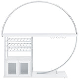 Risley - 2-Door Circular LED Home Bar With Wine Storage