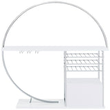 Risley - 2-Door Circular LED Home Bar With Wine Storage