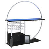 Risley - 2-Door Circular LED Home Bar With Wine Storage