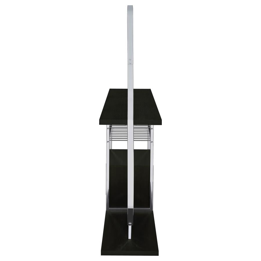 Risley - 2-Door Circular LED Home Bar With Wine Storage