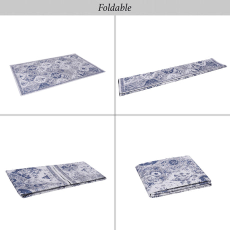 Maval - 6' X 9' Washable Area Rug - Blue - view 3