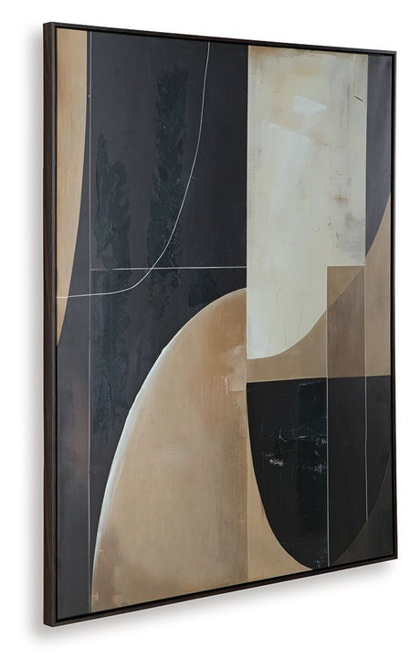 Ewanford - Black / Brown / Tan - Wall Art by Signature Design by Ashley® | Bel Furniture