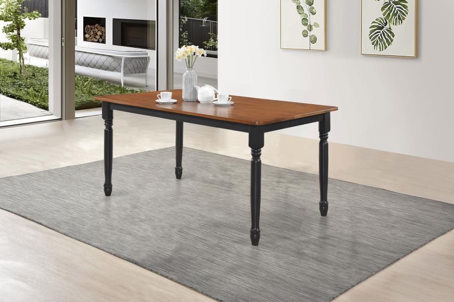 Hollyoak - Rectangular Wood Dining Table - Walnut