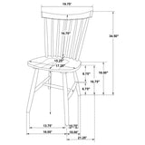 Hollyoak - Windsor Wood Dining Side Chair (Set of 2) - Black