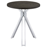 Edgerton - Round Pub Height Bistro Bar Table - Dark Oak