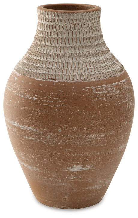 Reclove - Vase Light Brown 9''W x 9''D x 13''H by Signature Design by Ashley® | Bel Furniture