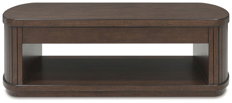 Korestone - Dark Brown - Lift Top Cocktail Table by Signature Design by Ashley® | Bel Furniture