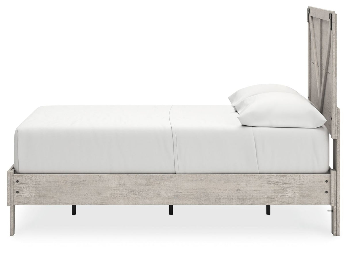 Shawburn - Platform Bed With Crossbuck Panel Headboard by Signature Design by Ashley® | Bel Furniture
