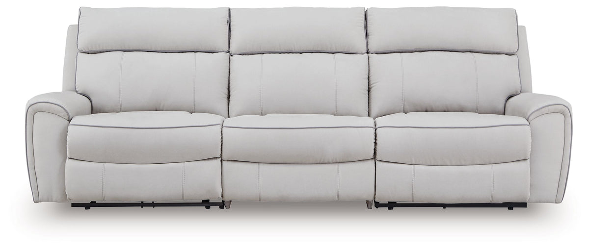 Social Pointe - Reclining Sectional Gray 3 Pc. Reclining Sectional by Signature Design by Ashley® | Bel Furniture