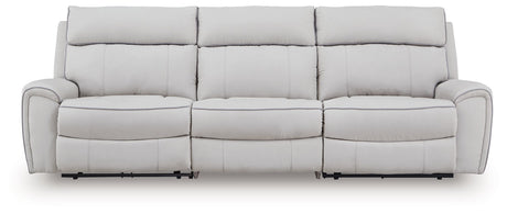 Social Pointe - Reclining Sectional Gray 3 Pc. Reclining Sectional by Signature Design by Ashley® | Bel Furniture