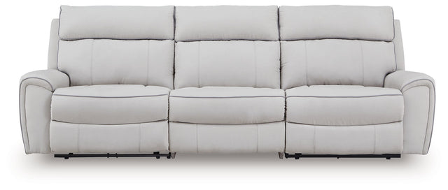 Social Pointe - Reclining Sectional Gray 3 Pc. Reclining Sectional by Signature Design by Ashley® | Bel Furniture