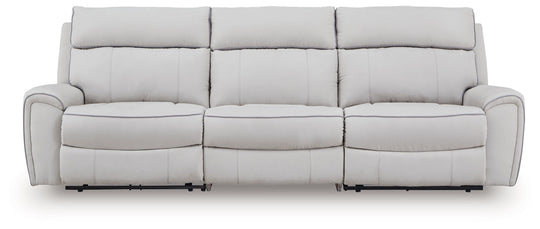 Social Pointe - Reclining Sectional Gray 3 Pc. Reclining Sectional by Signature Design by Ashley® | Bel Furniture