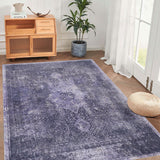 Maval - 3' X 5' Washable Area Rug - Anthracite by Naar Rug | Bel Furniture