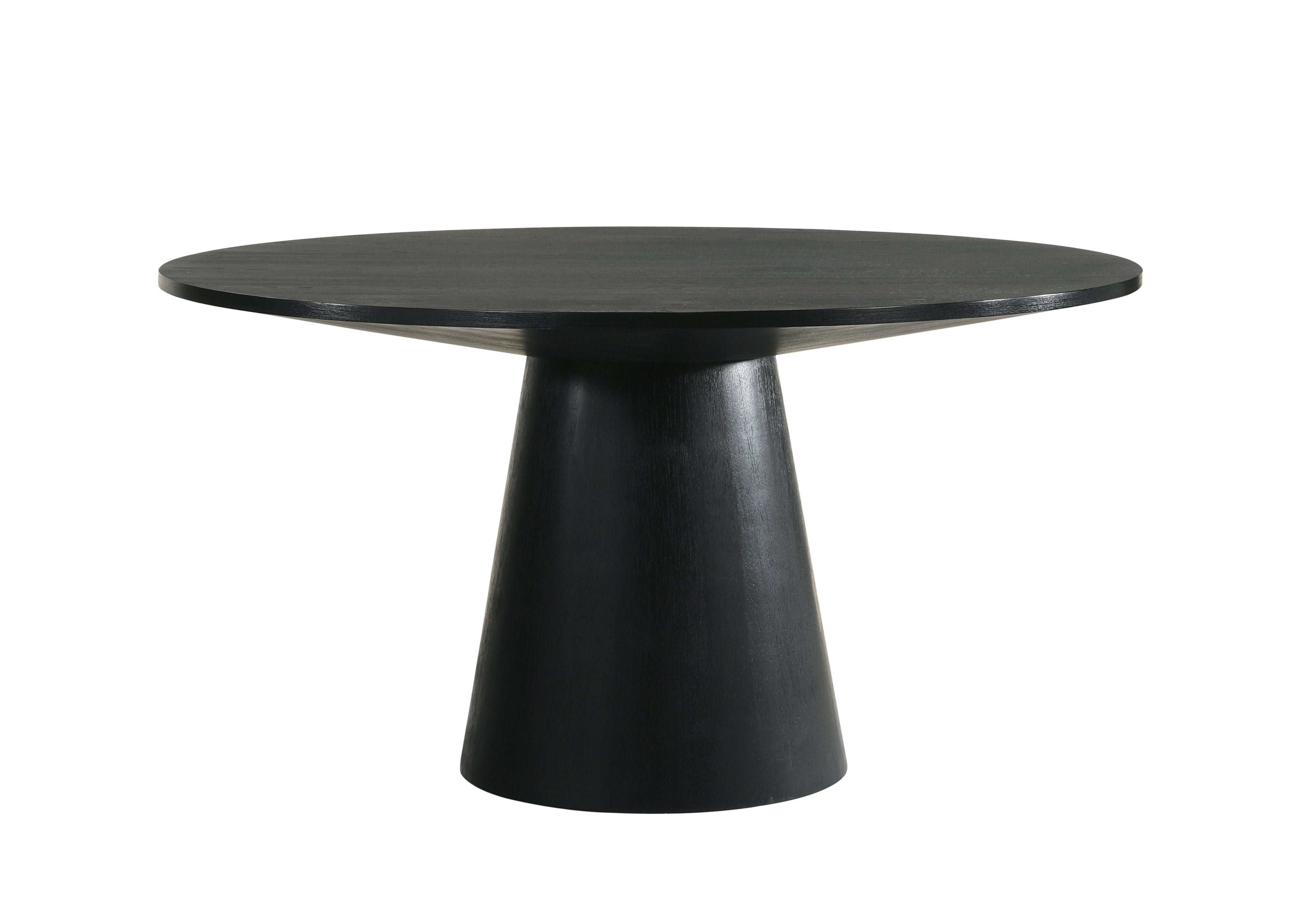 Froja - Manufactured Wood Round Dining Table - Black