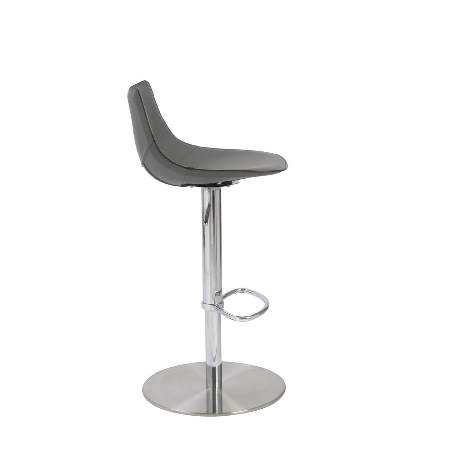 Swivel Low Back Bar Height Bar Chair - Gray