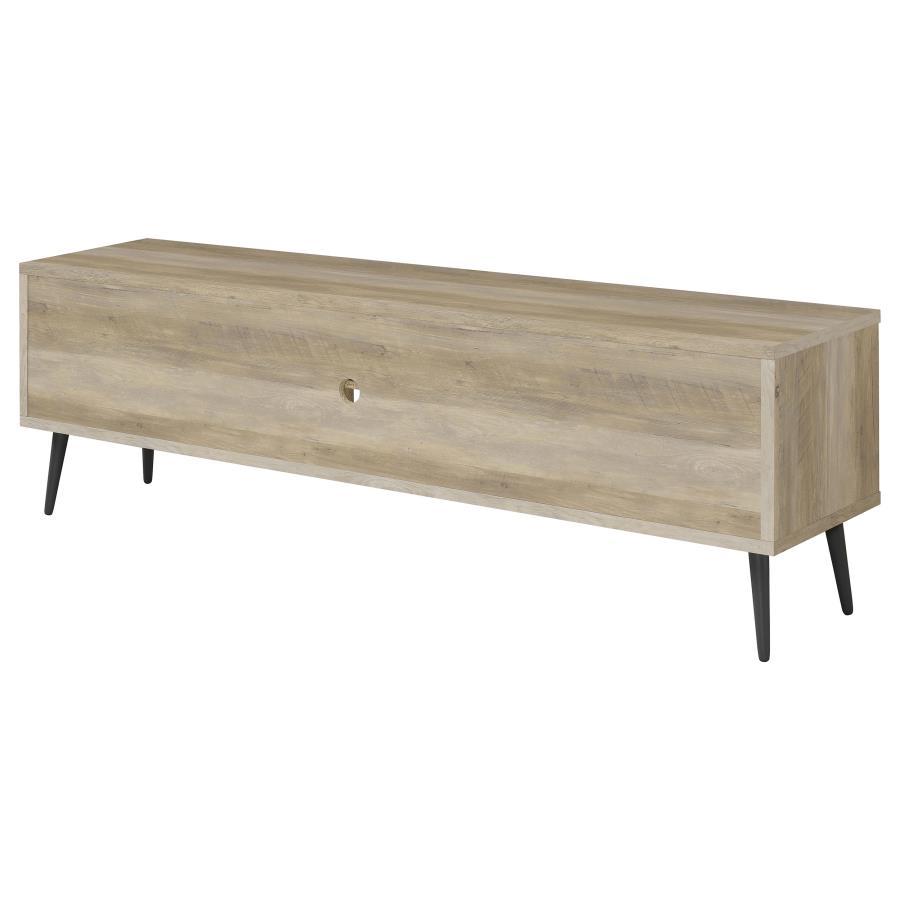 Allie - 2 Door Engineered Wood TV Stand - Distressed Pine