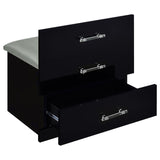 Danbury - 3-Drawer Makeup Vanity & Stool Set by Coaster Fine Furniture | Bel Furniture