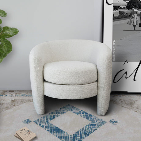 Avalon - Lounge Chair - White by Ashcroft Furniture | Bel Furniture