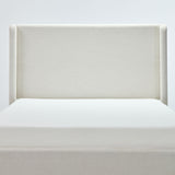 Carmen - Minimalist Upholstered Wingback Bed Frame With High Headboard