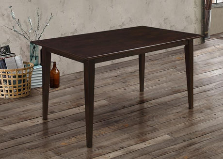 Gabriel - Rectangular Wood Dining Table - Cappuccino by CoasterEveryday | Bel Furniture