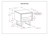 Lowry - End Table - Light Brown