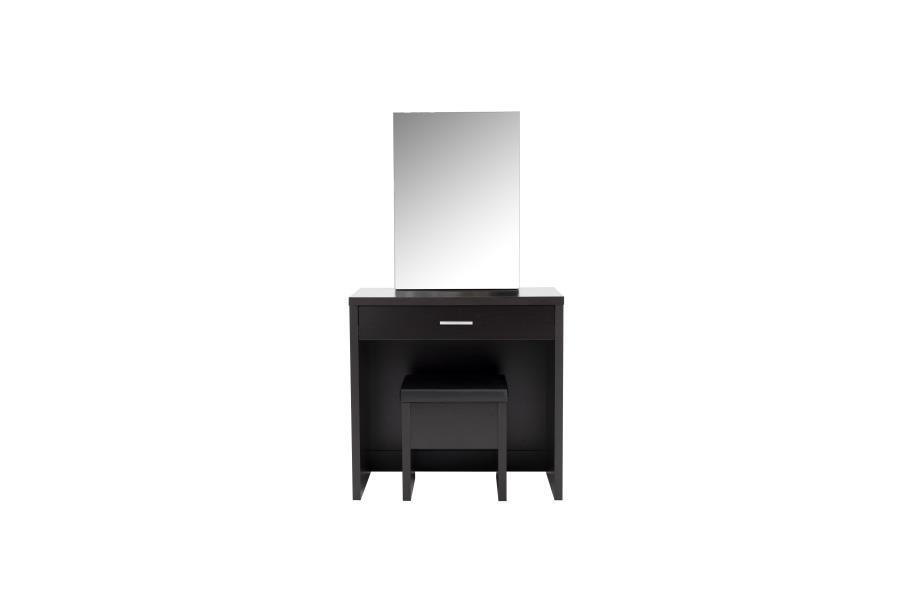 Harvey - Vanity Set With Lift-Top Stool - Cappuccino